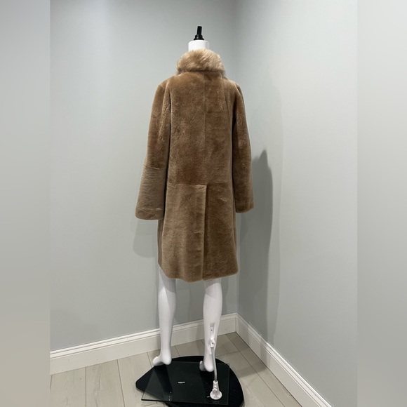 $3375 GRENN PILOT Reversible Shearling Coat size s - Picture 10 of 15